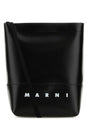 MARNI Mini Black Canvas Shoulder Handbag