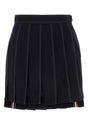 THOM BROWNE Classic Wool Mini Skirt for Women