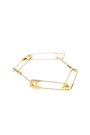 AMBUSH Two-Tone Metal Safety Pin Link Bracelet - 18 cm