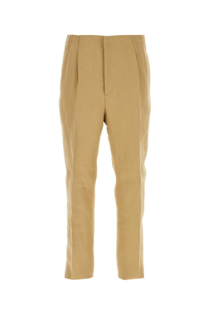 FENDI Camel Paper Pants for Men