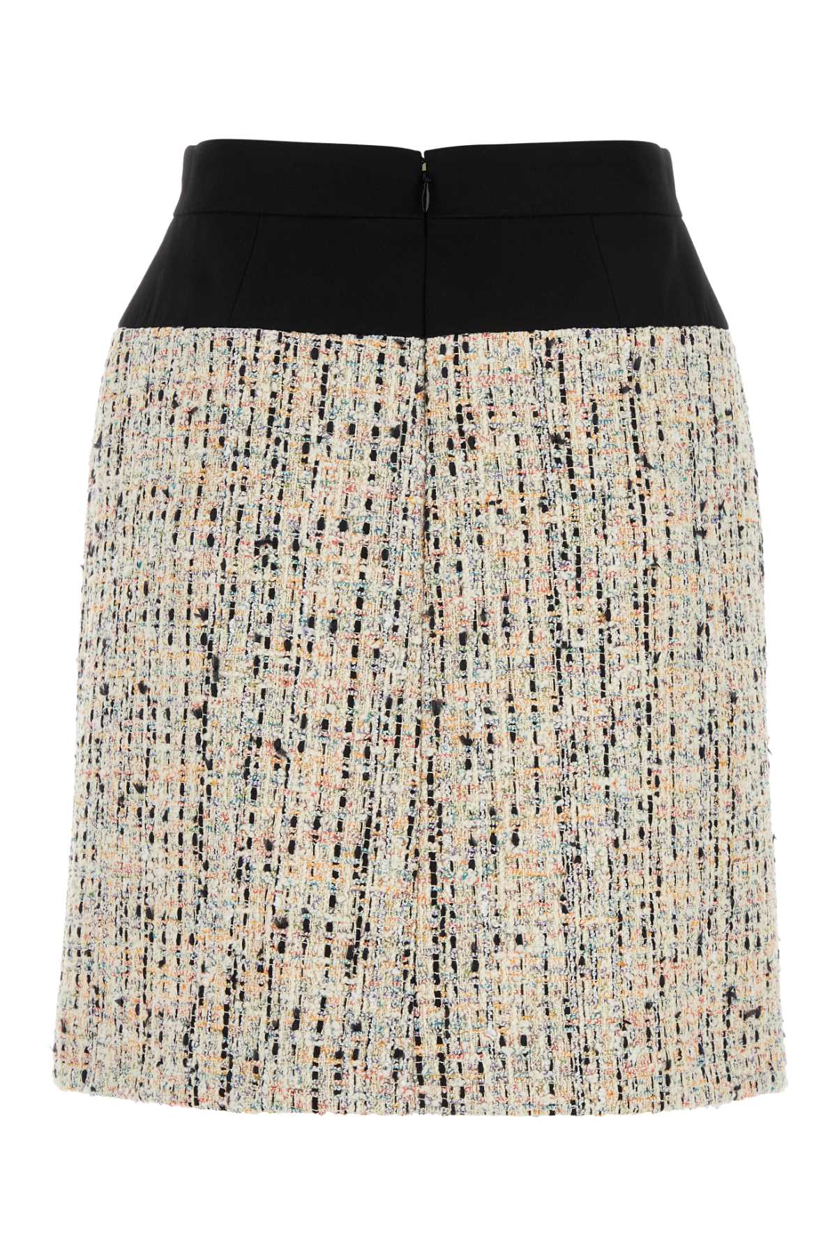 ALEXANDER MCQUEEN Multicolor Boucle Loop Mini Skirt