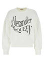 ALEXANDER MCQUEEN Cotton Sweatshirt for Women - Classic White