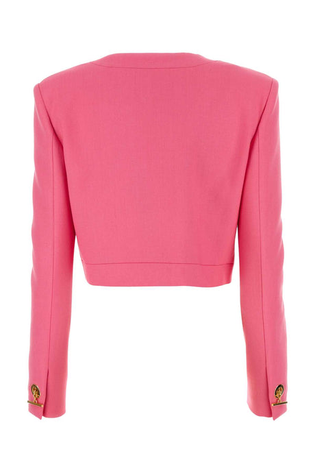 MOSCHINO Fuchsia Stretch Gabardine Blazer