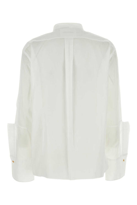 JIL SANDER Classic White Poplin Shirt for Women