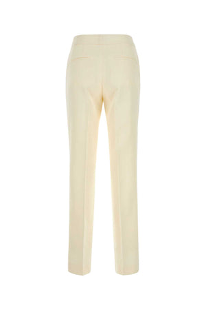 JIL SANDER Ivory Viscose Blend Pants for Women