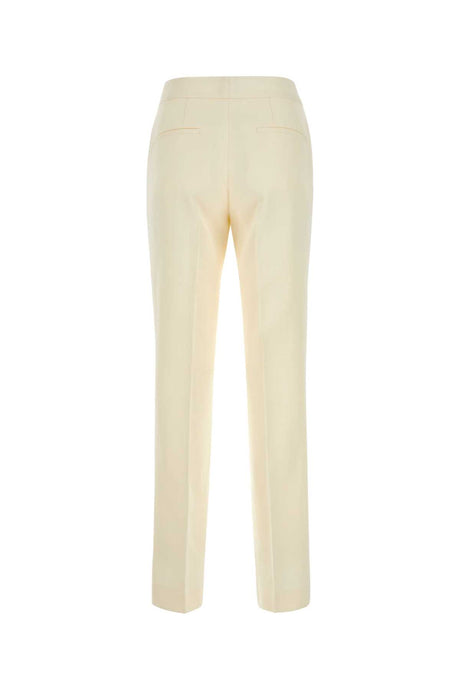 JIL SANDER Ivory Viscose Blend Pants for Women