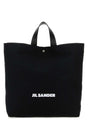 JIL SANDER Black Canvas Shopping Handbag - 40cm x 43cm x 11cm