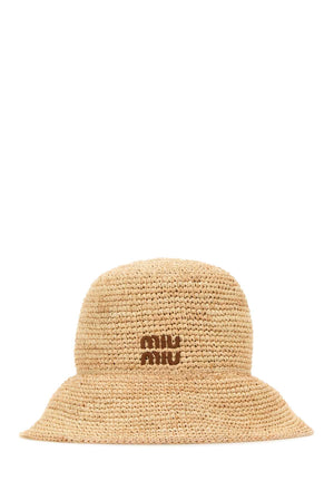 MIU MIU Chic Raffia Hat for Women - Summer Accessories