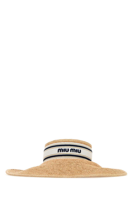 MIU MIU Chic Raffia Sun Hat