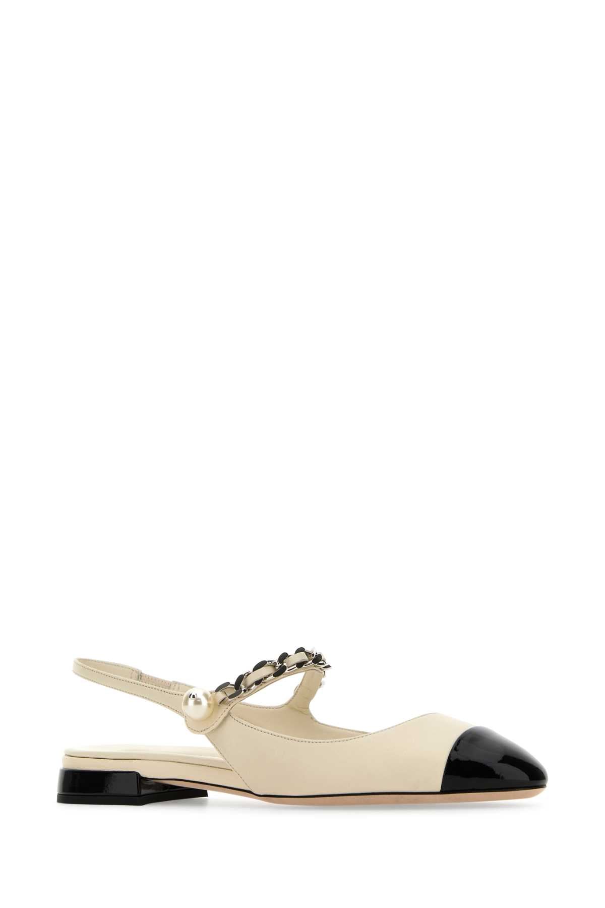 MIU MIU Elegant Leather Ballerinas for Women