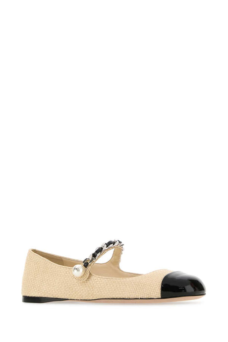 MIU MIU Raffia Mini Ballerinas for Women