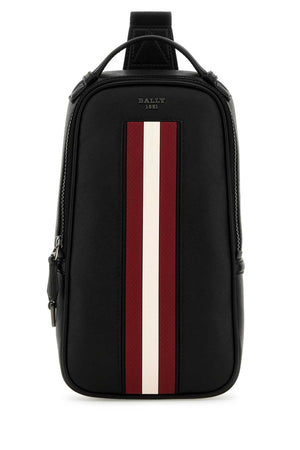 BALLY Malikho Mini Black Leather Backpack