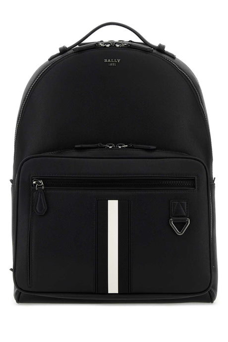 BALLY Black Leather Maverick Backpack - 30cm x 42cm x 10.5cm