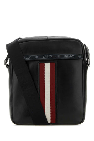 BALLY Mini Black Leather Crossbody Handbag