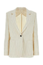 MAX MARA Embroidered Linen Blend Micron Blazer for Women