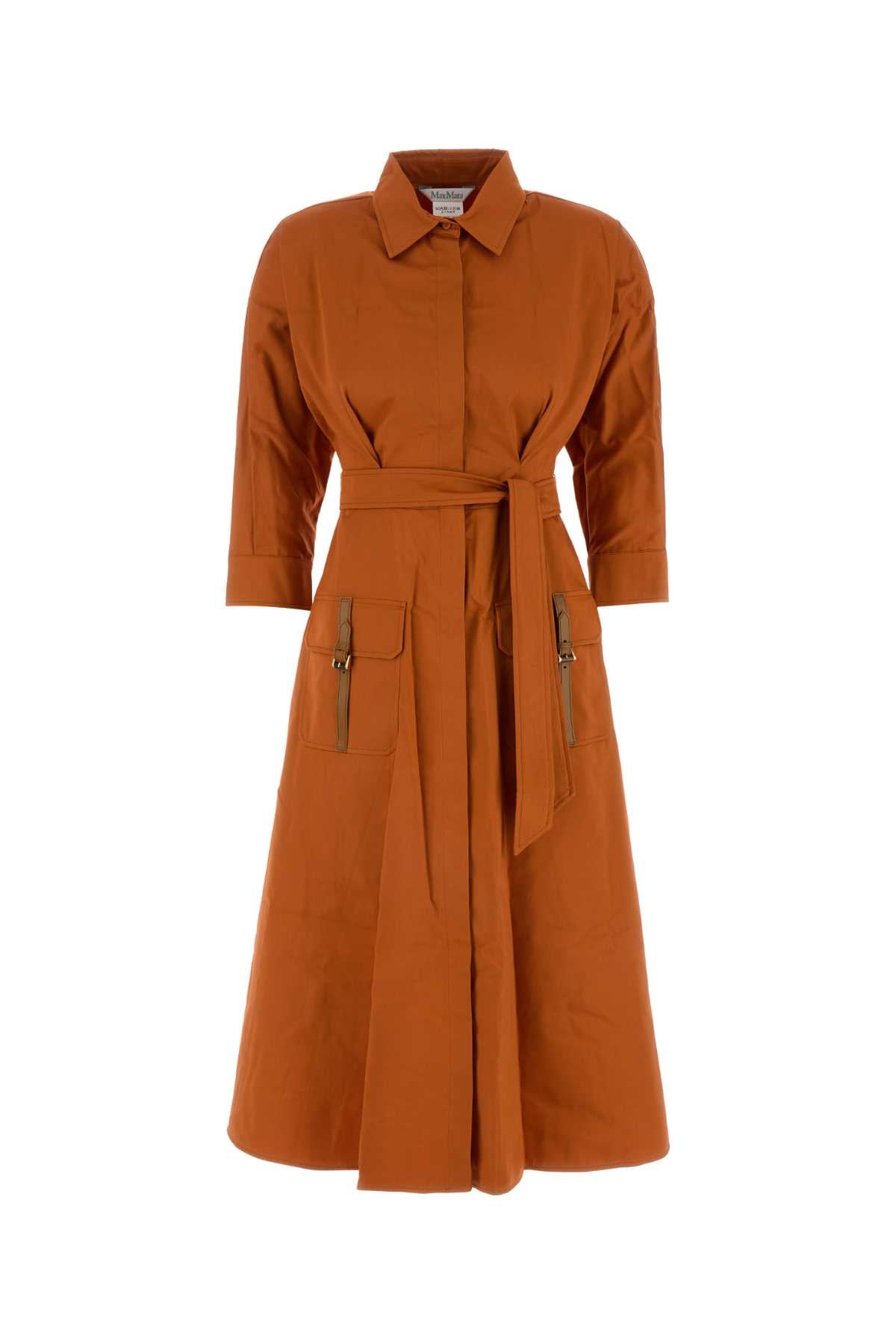 MAX MARA Stretch Poplin Midi Shirt Dress for Women