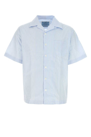 PRADA Stylish Printed Poplin Shirt for Men