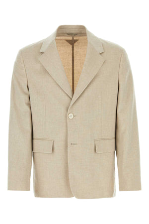 PRADA Elegant Melange Cashmere Blazer