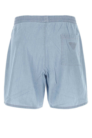 PRADA Light Blue Bermuda Shorts for Men