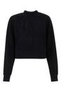 PALM ANGELS Effortless Black Cotton Sweatshirt for Women