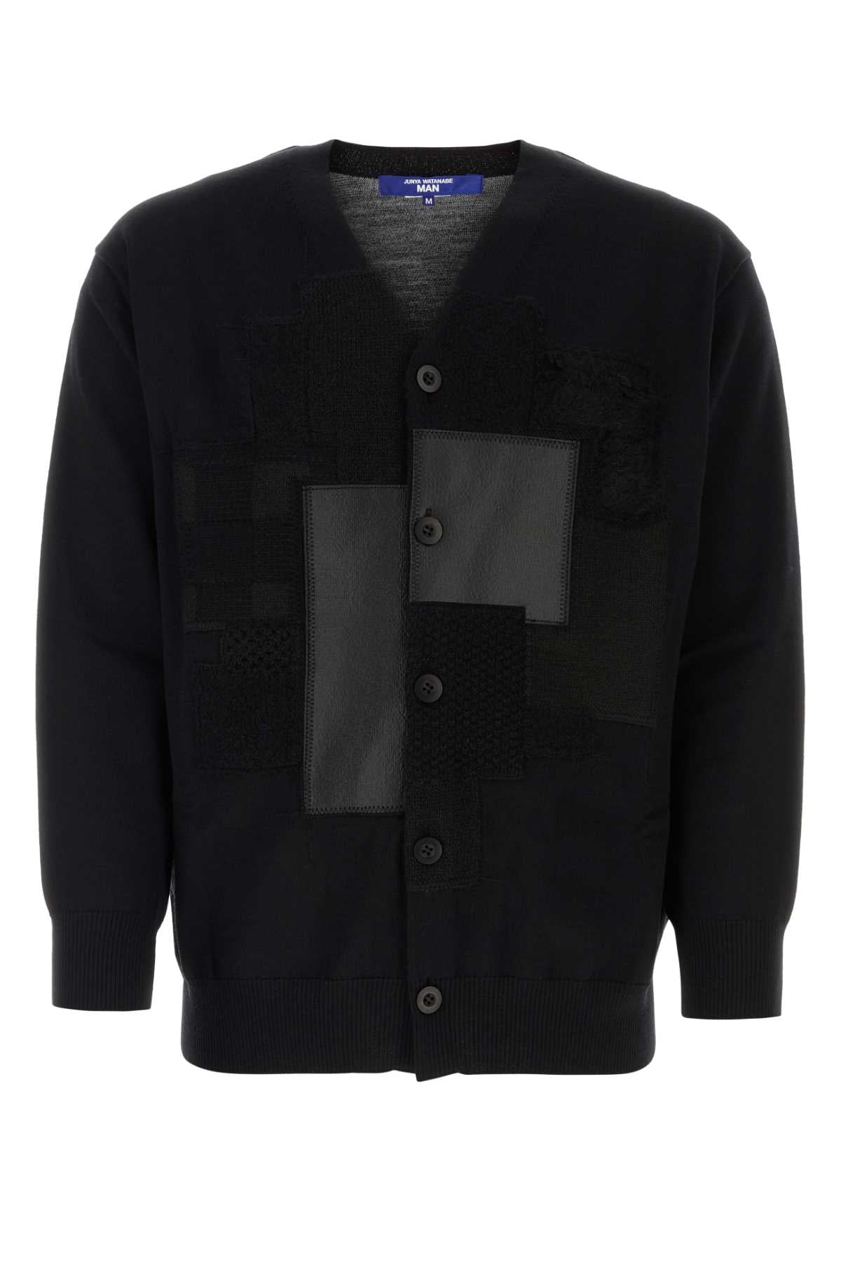 JUNYA WATANABE Elegant Black Wool Cardigan for Men