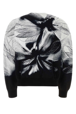 ALEXANDER MCQUEEN Printed Stretch Viscose Blend Sweater for Men