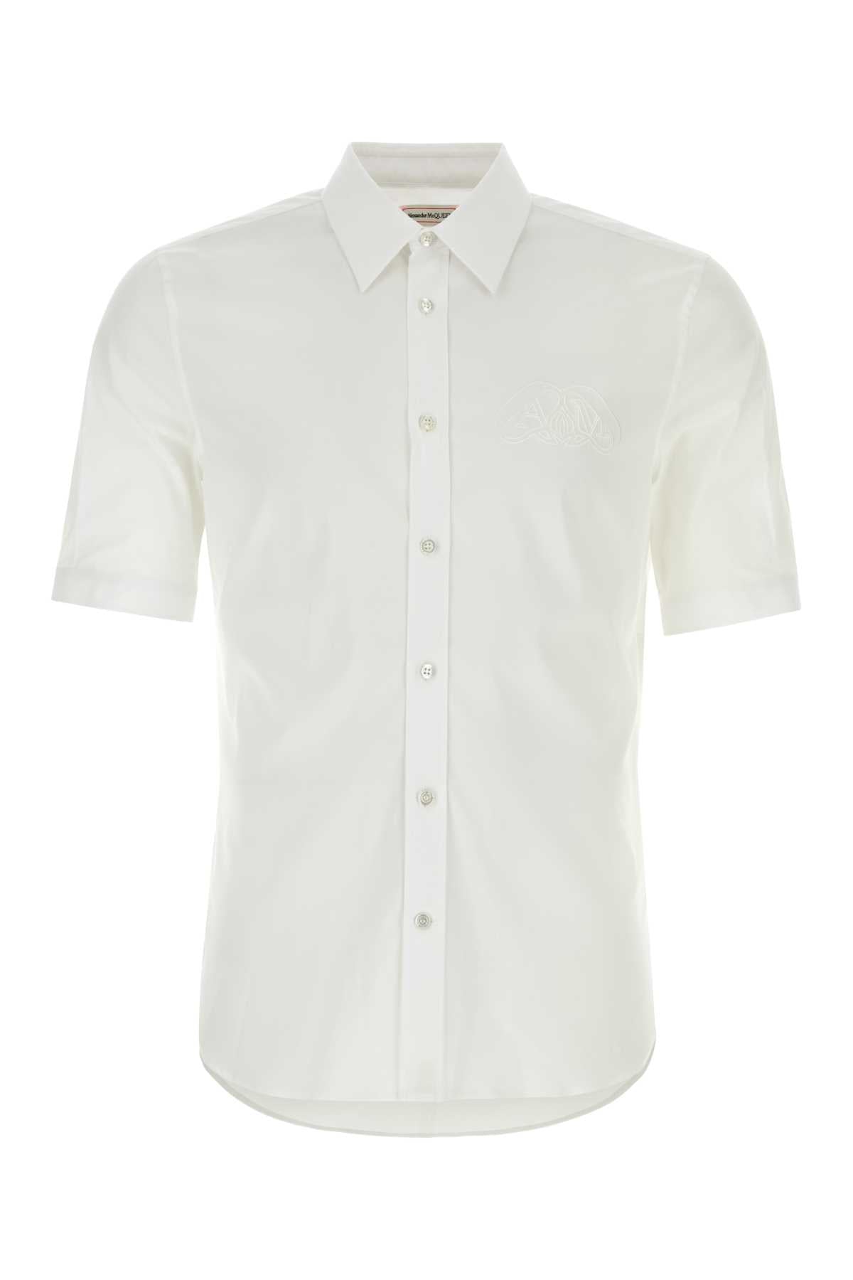 ALEXANDER MCQUEEN Stretch Poplin Shirt for Men