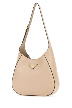 PRADA Light Pink Leather Shoulder Handbag - 30 cm Width