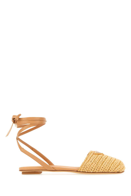 PRADA Elegant Raffia Sandals for Women