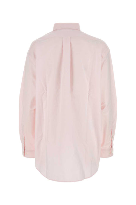 PRADA Light Pink Oversized Oxford Shirt for Women