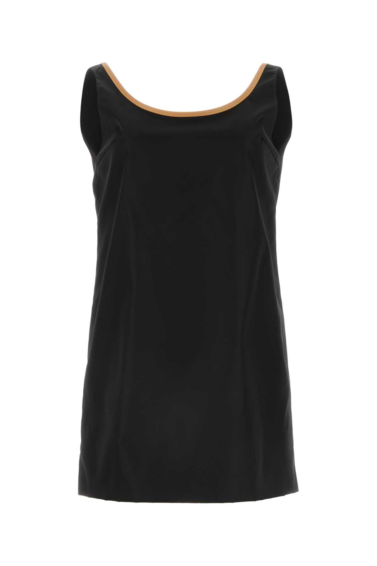 PRADA Chic Black Re-Nylon Mini Dress for Women