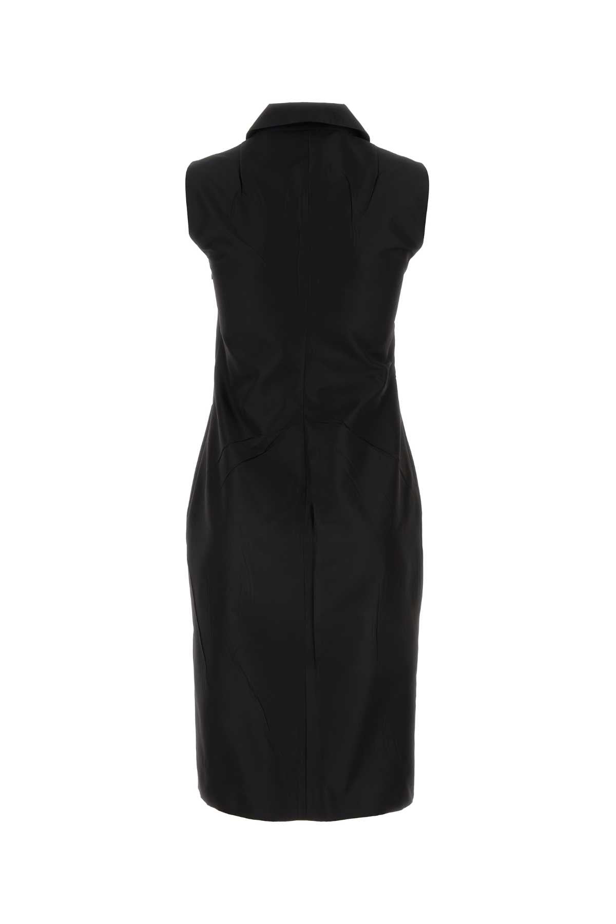 PRADA Elegant Black Faille Dress