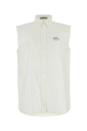 PRADA Elegant White Oxford Shirt for Women