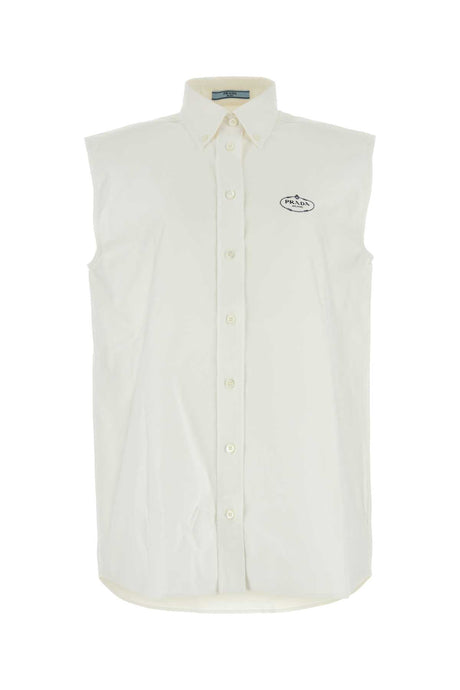 PRADA Elegant White Oxford Shirt for Women