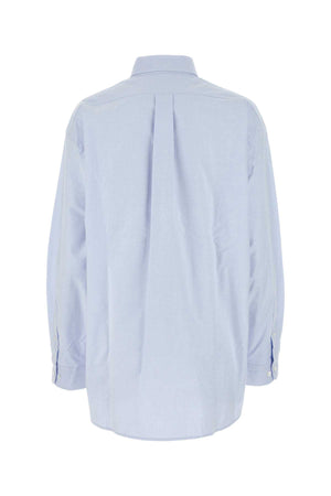 PRADA Oversized Light Blue Oxford Shirt for Women