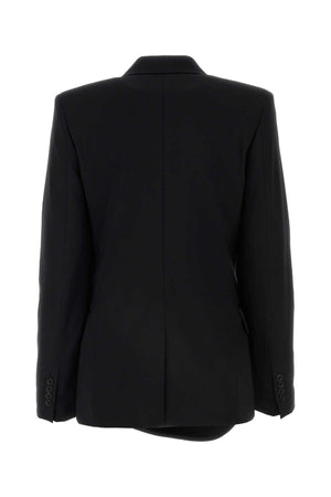 JW ANDERSON Black Stretch Wool Blazer for Women