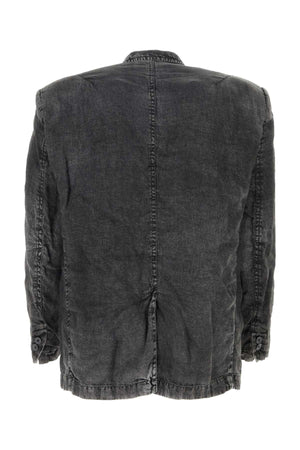 MIHARAYASUHIRO Charcoal Linen Blazer for Men