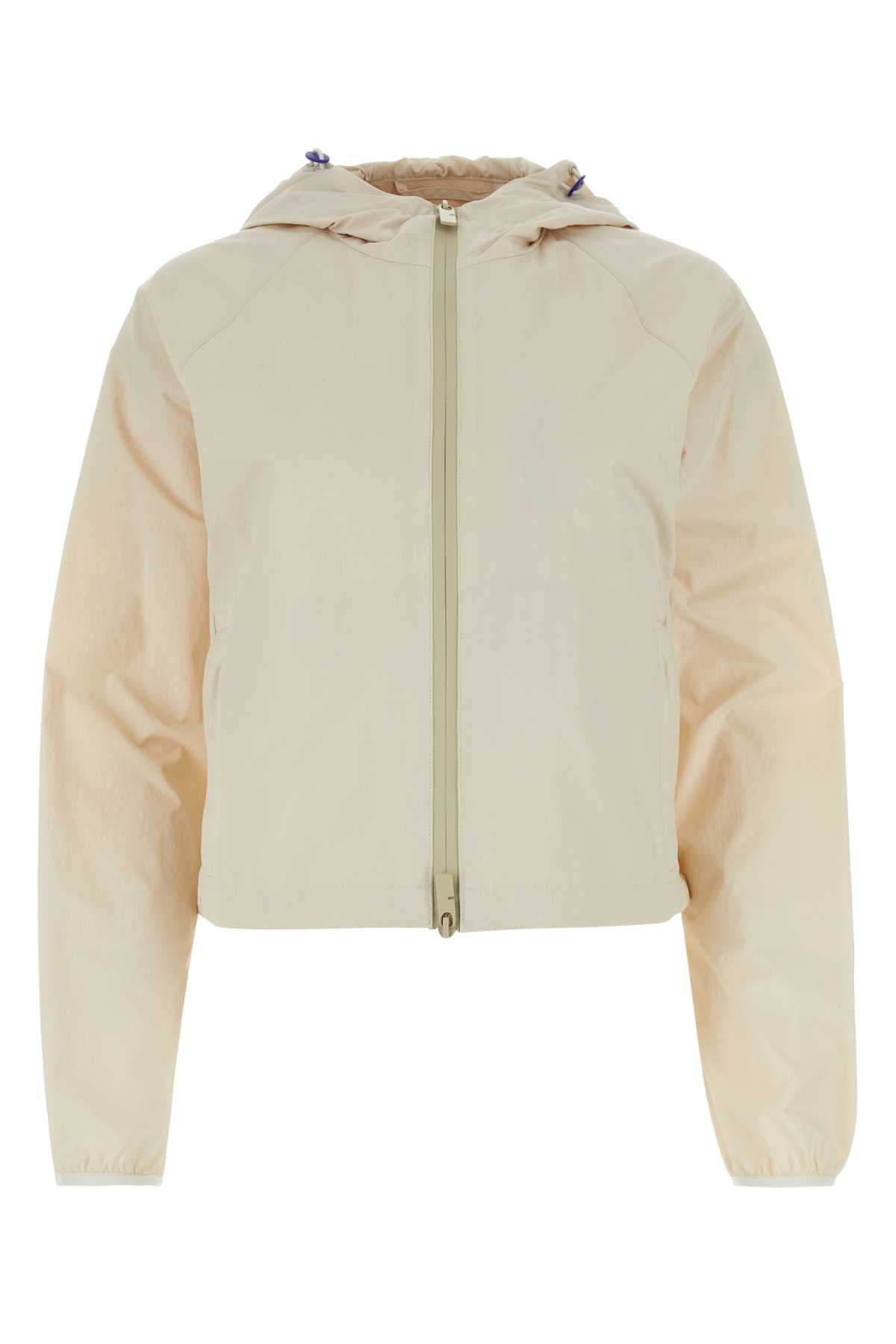 BURBERRY Women's Sand Nylon Mini Jacket