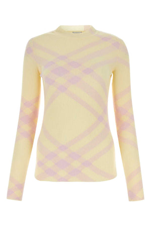 BURBERRY Embroidered Knit Wool Sweater for Women