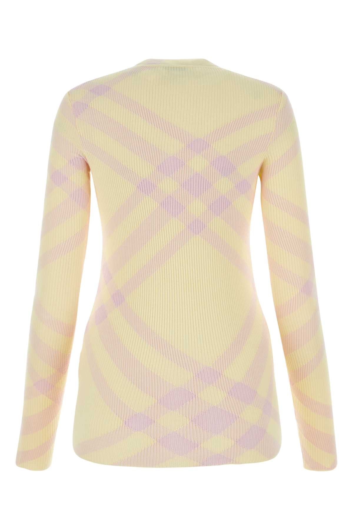 BURBERRY Embroidered Knit Wool Sweater for Women