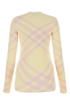 BURBERRY Embroidered Knit Wool Sweater for Women