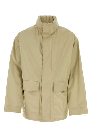 BURBERRY Cappuccino Gabardine Jacket for Men