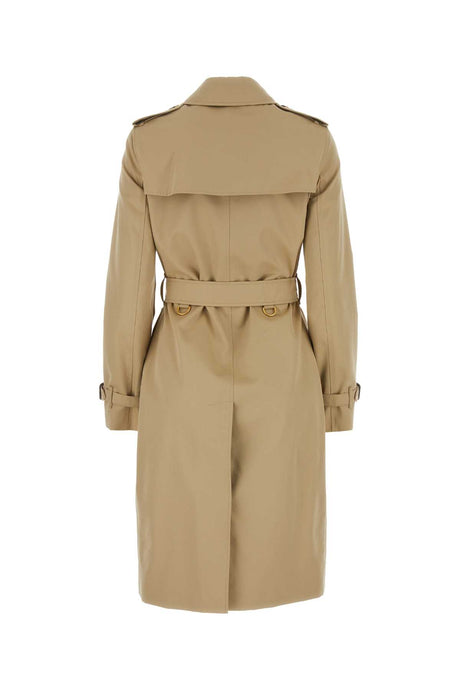 BURBERRY Classic Beige Cotton Trench Jacket for Women