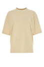 BURBERRY Oversized Cream Terry Fabric T-Shirt