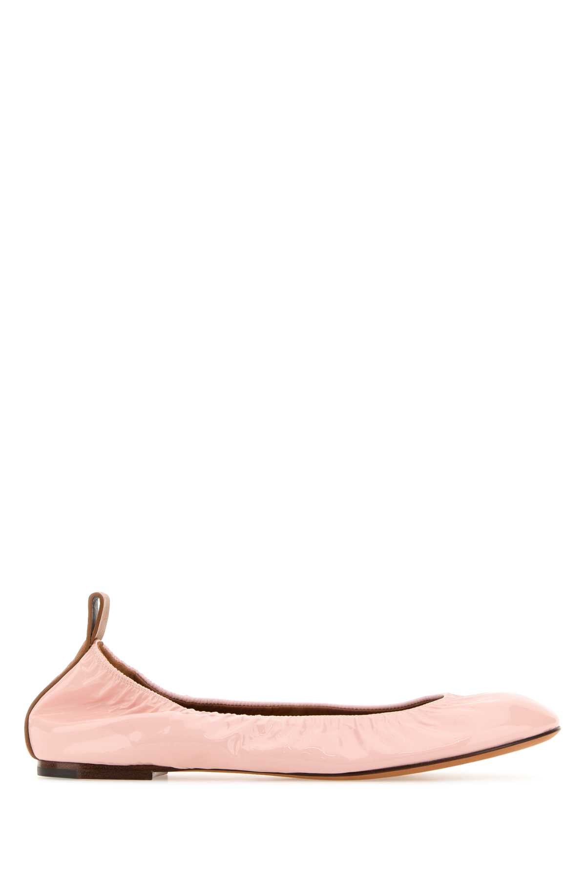 LANVIN Chic Pink Leather Ballerinas