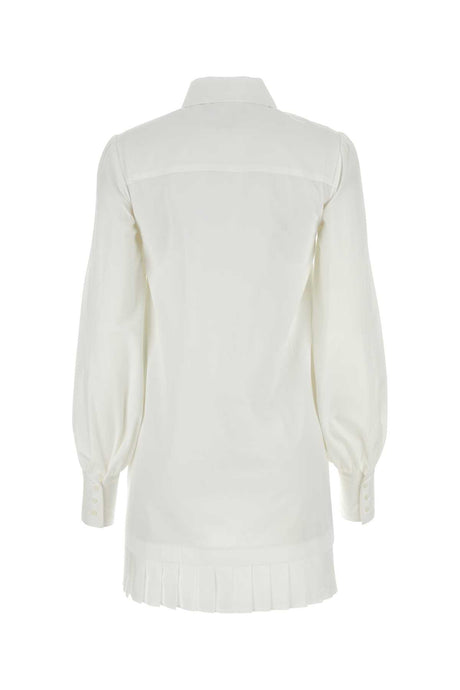 OFF WHITE Chic White Poplin Mini Dress for Women