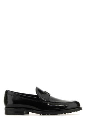 TOD'S Timeless Black Leather Loafers