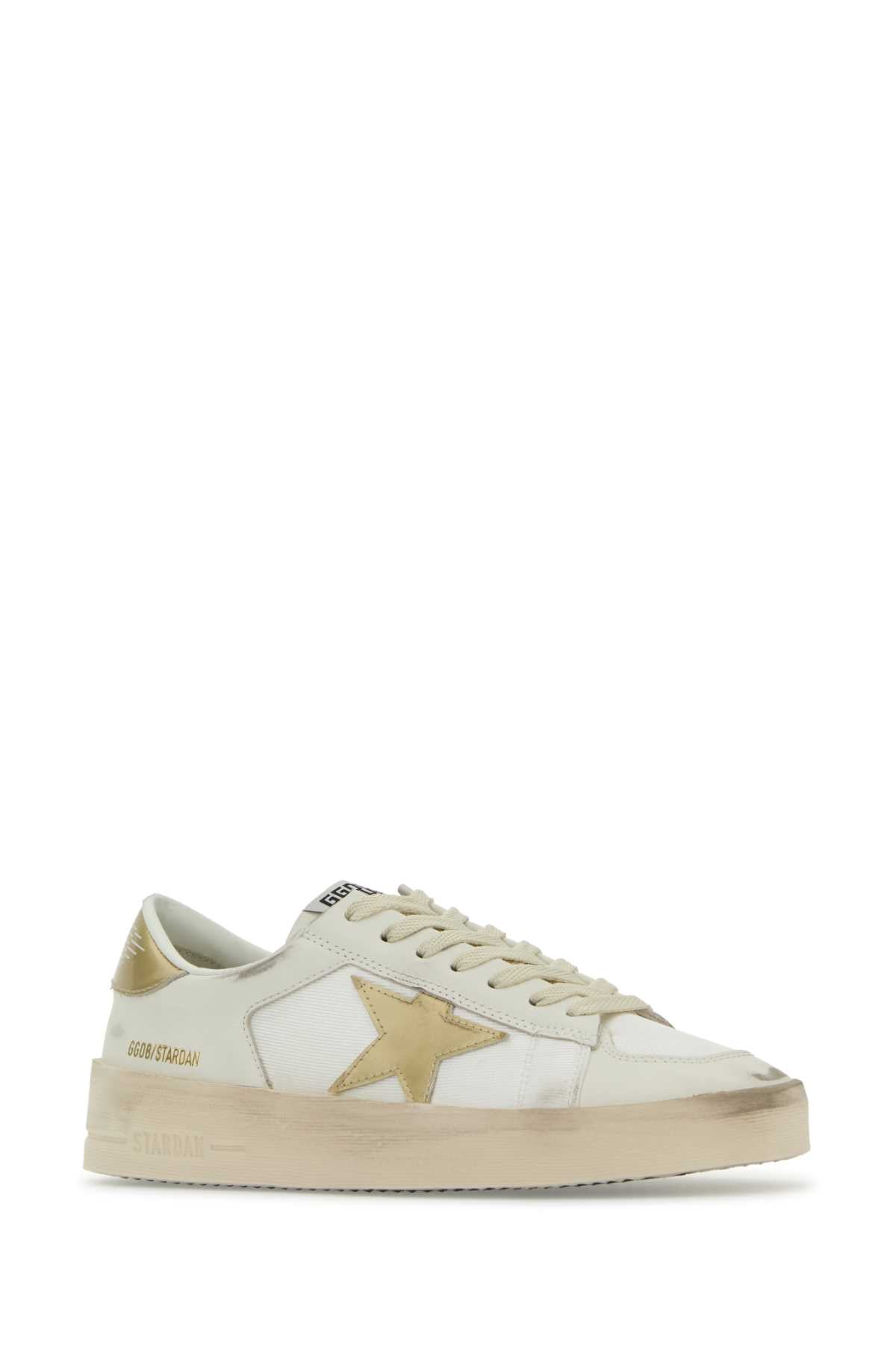 GOLDEN GOOSE DELUXE BRAND Elegant White Leather Stardan Sneakers for Women