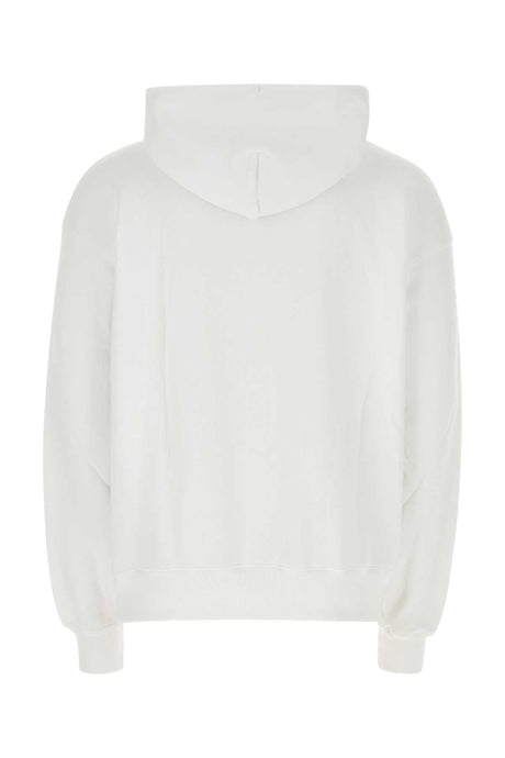 OFF WHITE Classic White Cotton Sweatshirt for Men