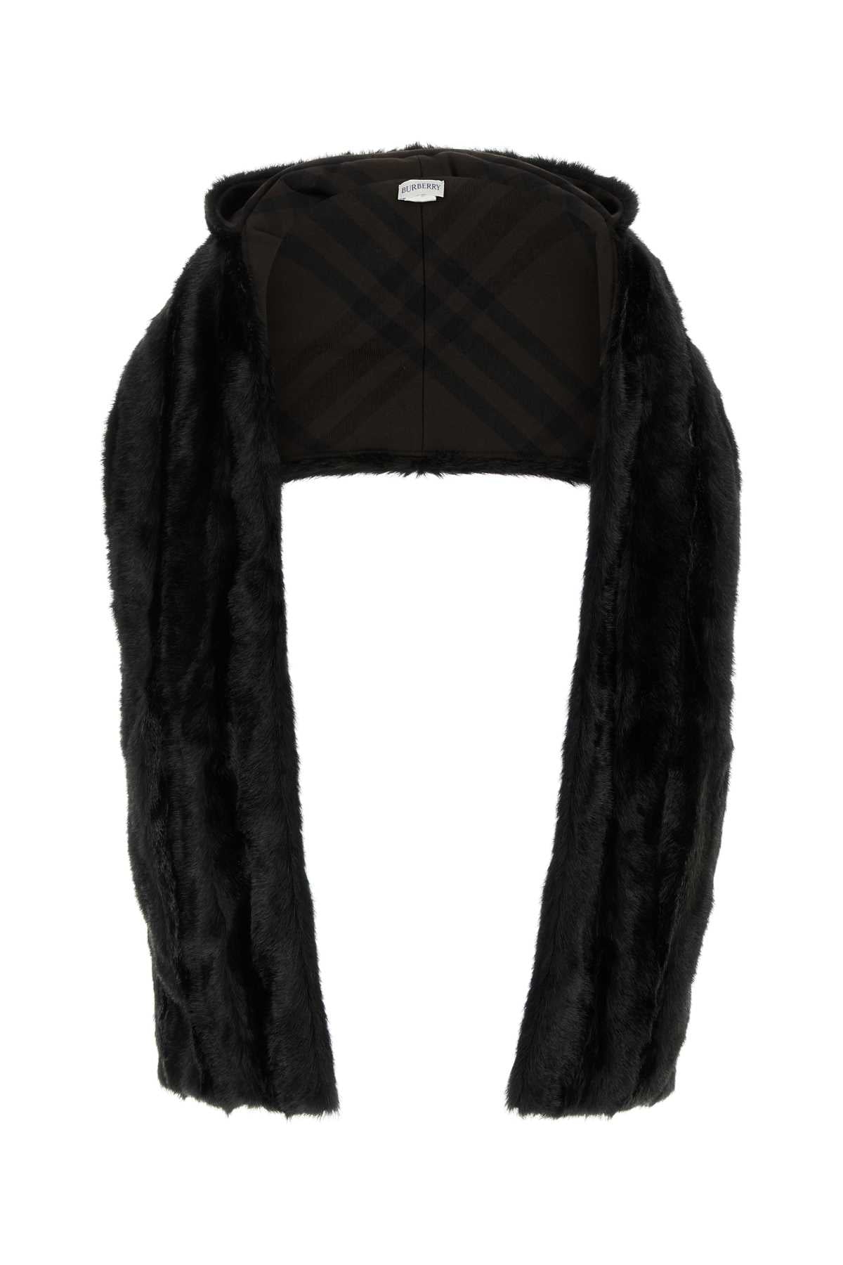 BURBERRY Luxurious Eco Fur Scarf - 210 cm x 30 cm